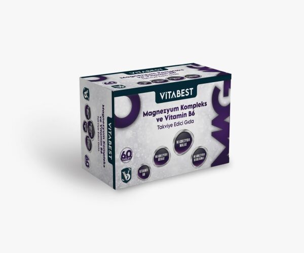 Vitabest Magnezyum Kompleks ve Vitamin B6 60 Tablet