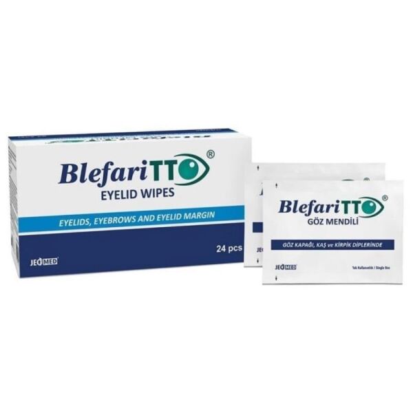 TTO Blepharitto Göz Çevresi Temizleme Mendili 24 Adet