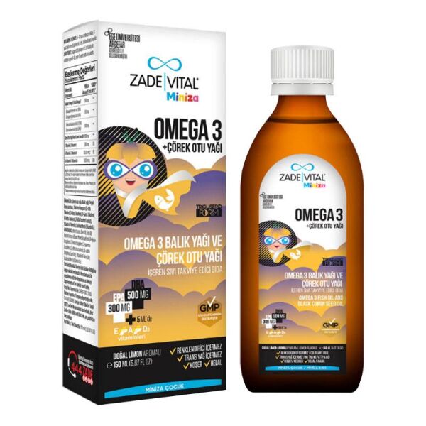 Zade Vital Omega + Çörek Otu Yağı 150 ml