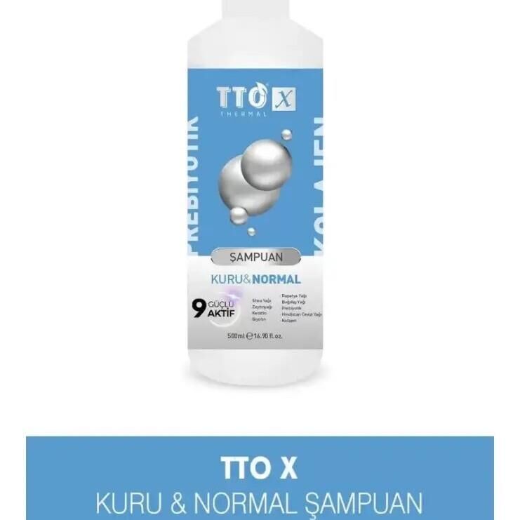 TTO X Kolajen ve Prebiyotik Kuru & Normal Saçlar Şampuan 500ml