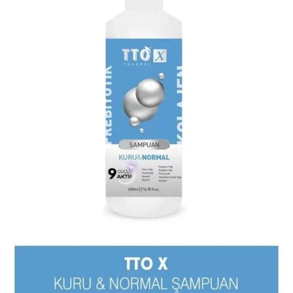 TTO X Kolajen ve Prebiyotik Kuru & Normal Saçlar Şampuan 500ml