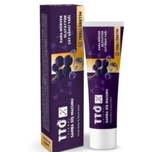 TTO X Samba Kara Mürverli Ferah Nefes Diş Macunu 75 ml