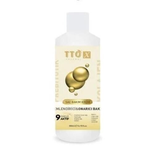 TTO X Kolajen ve Prebiyotik Nemlendirici & Onarıcı Saç Bakım Kremi 500ml