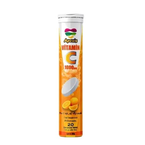 Apexis Vitamin C 1000mg 20 Efervesan Tablet