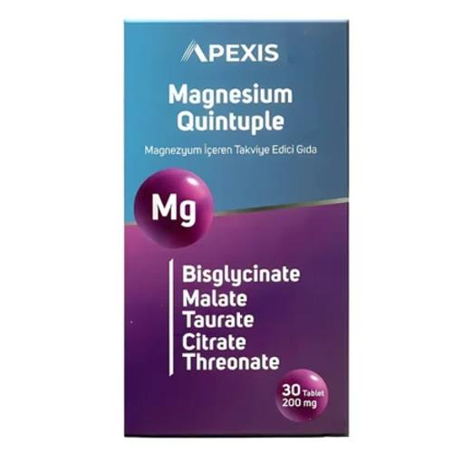 Apexis Magnesium Quintuple 30 Tablet