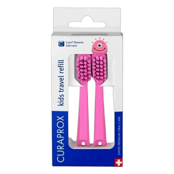 Curaprox Kids Travel Refill Diş Fırçası - Pembe