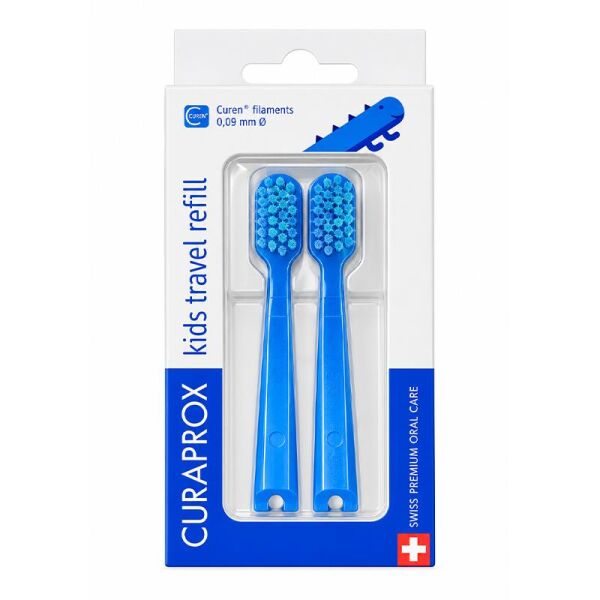 Curaprox Kids Travel Refill Diş Fırçası - Mavi