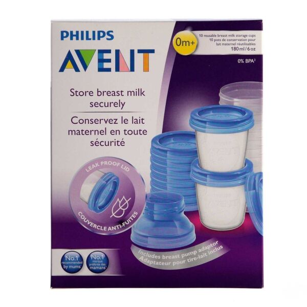 Avent VIA Anne Sütü Mama Kapları 10lu  SCF618