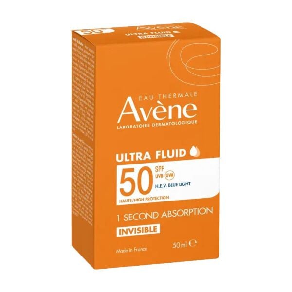 Avene Ultra Fluid Invisible SPF50 Normal ve Karma Ciltler İçin Güneş Kremi 50 ml