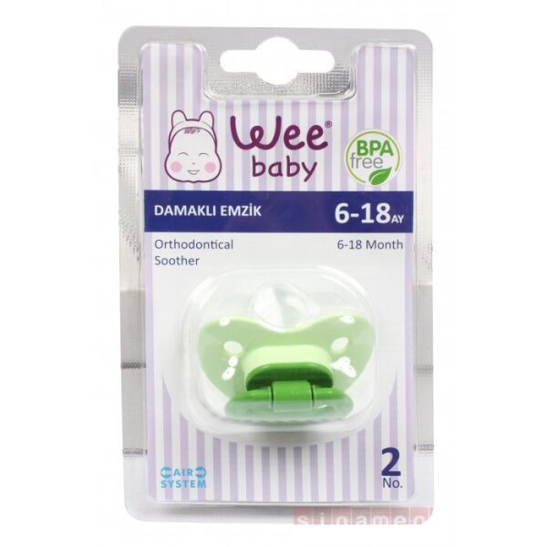 Wee Naturel Silikon Damaklı Emzik Askılı No:2 819