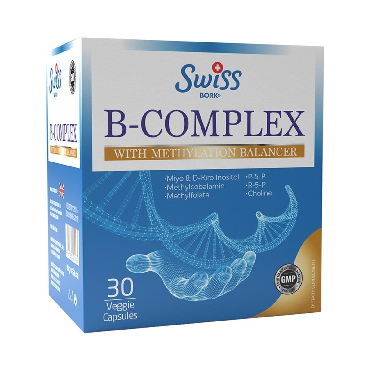 Swiss Bork B Complex Meth Balanc 30 Kapsül