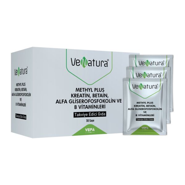 Venatura Methyl Plus Kreatin-Betain-Alfa Gliserofosfokolin ve B Vitaminleri 30 Saşe