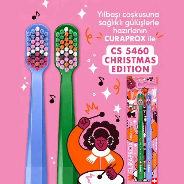 Curaprox Cs 5460 Yılbaşı Edition 2026 2'Li Diş Fırçası