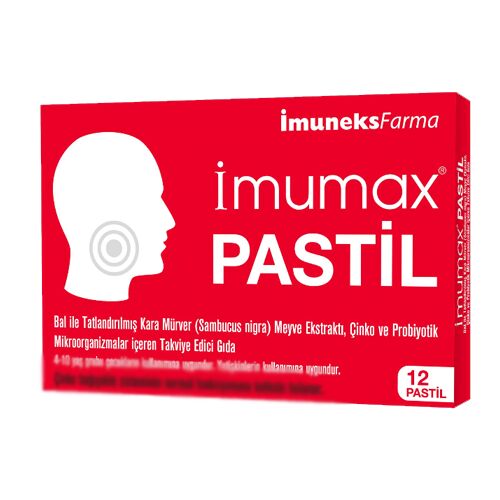 imumax Karamürver içeren 12li Pastil (Sambucus Nigra)