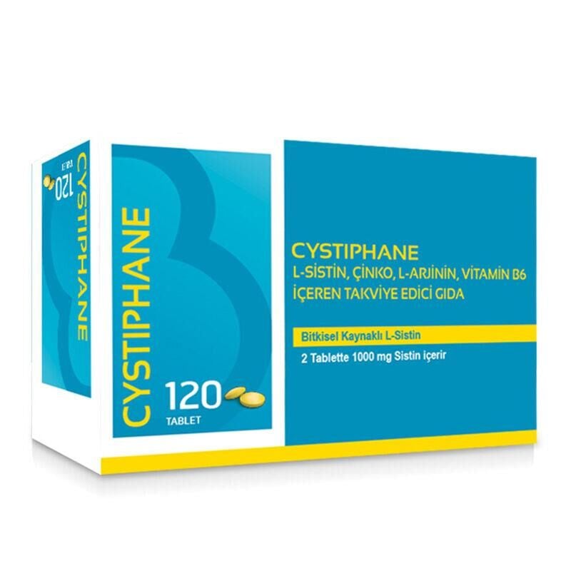 Bailleul Cystiphane L-Sistin, Çinko, L-Arjinin, Vitamin B6 içeren Takviye Edici Gıda 120 Tablet