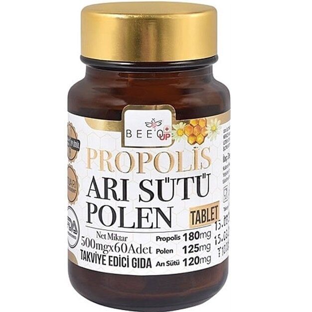 Bee'o Up Arı Sütü Polen Propolis Yetişkin 60 Tablet