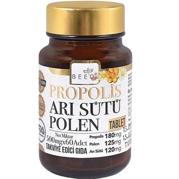 Bee'o Up Arı Sütü Polen Propolis Yetişkin 60 Tablet