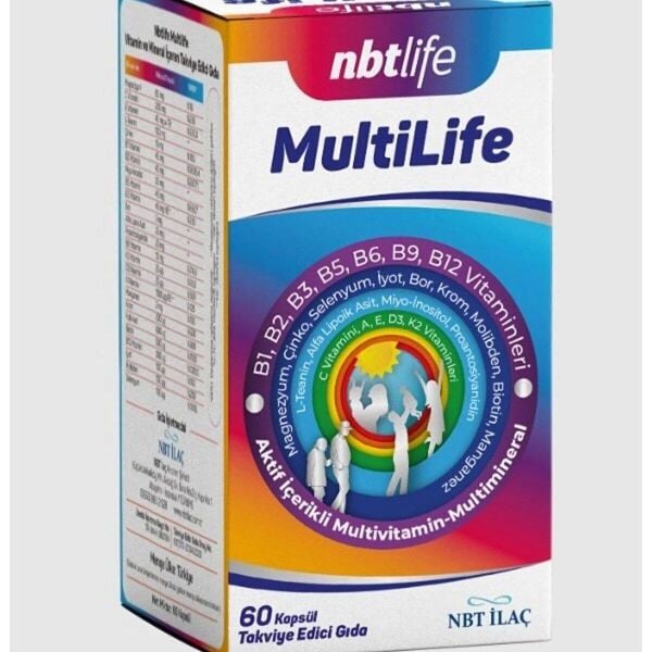 NbtLife MultiLife Takviye Edici Gıda 60 Kapsül