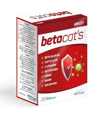 NBT Life Betacats Beta Glukan 30 Kapsül