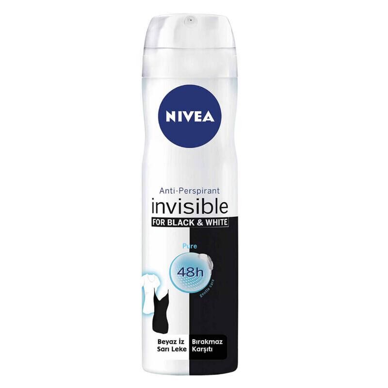 Nivea Invisible for Black  White Deodorant (Pure) 150 ml