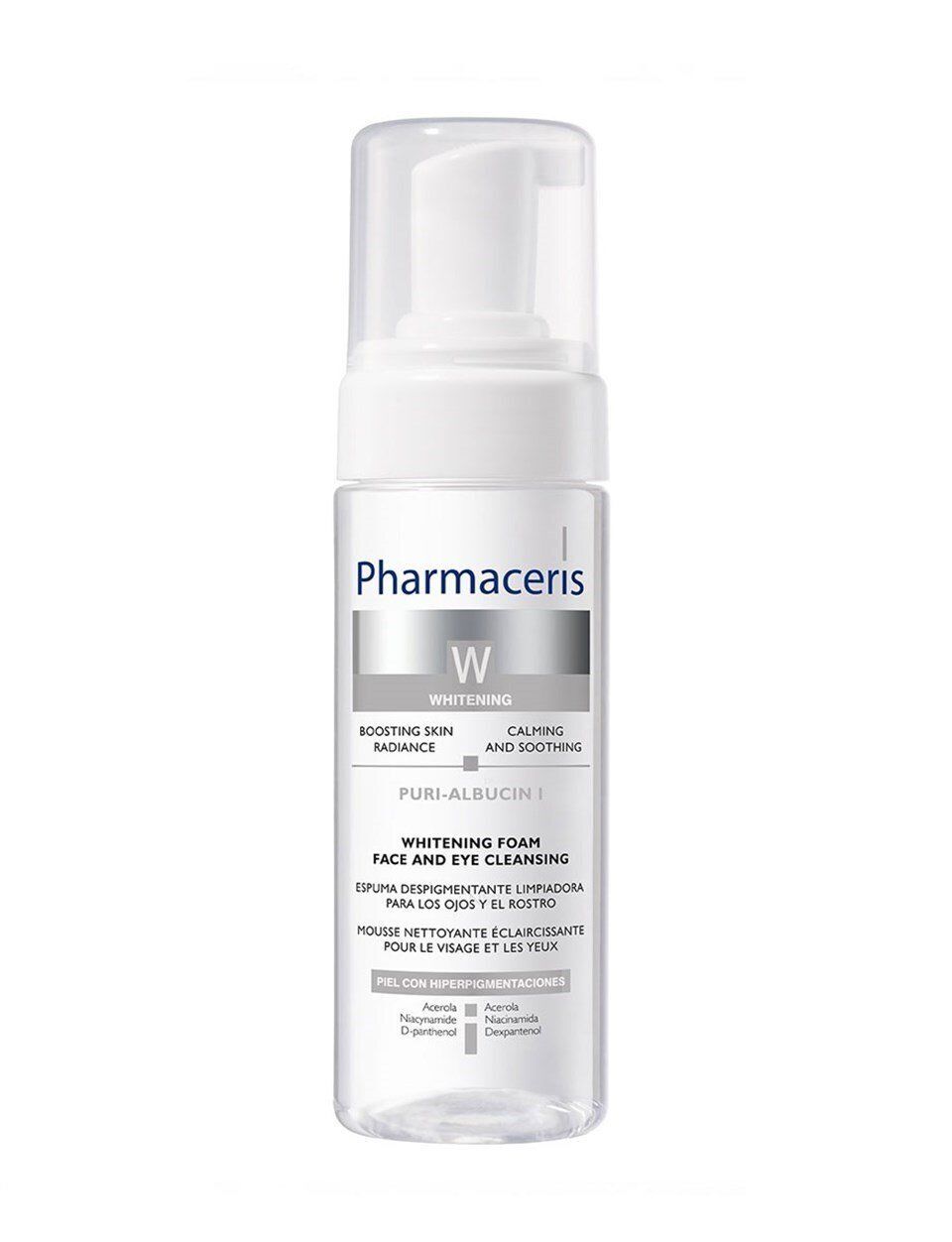 Pharmaceris W Whitening Foam Face and Eye Cleansing Foam 150 ml