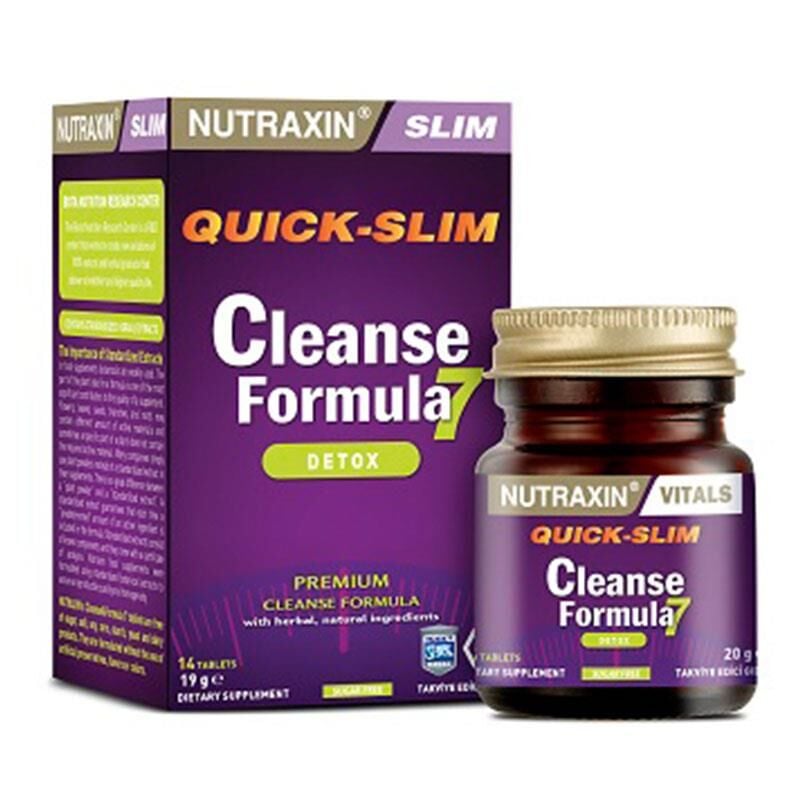 Nutraxin Quick Slim Cleanse Formula 7 Detox 14 Tablet