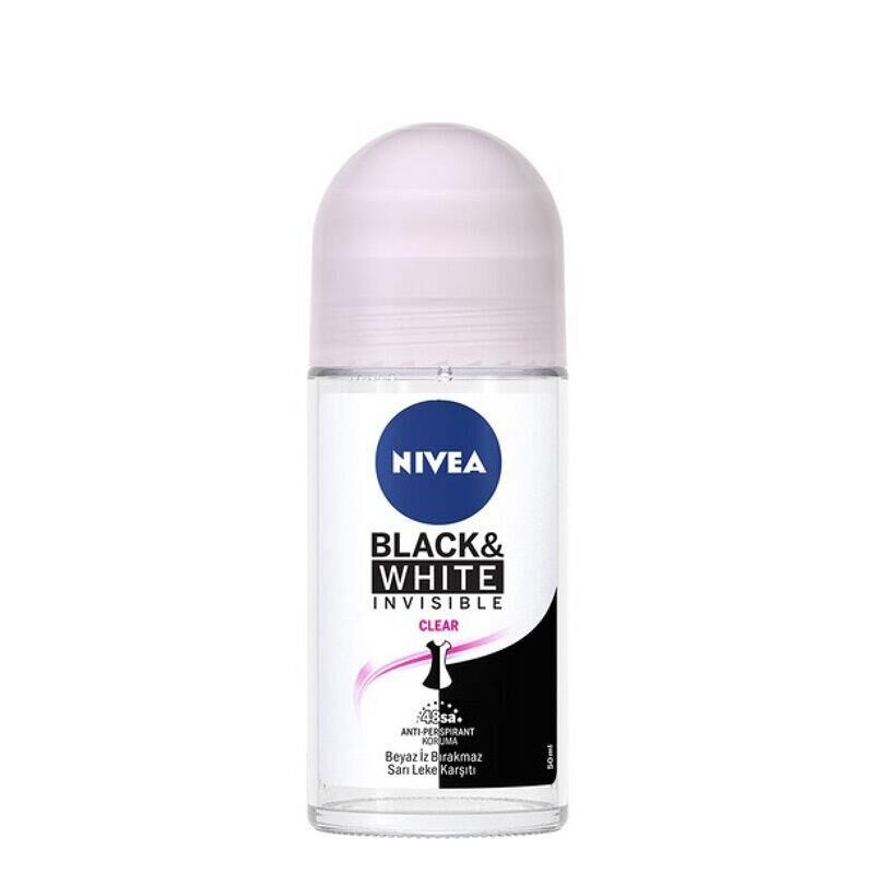 Nivea Invisible For Black  White Roll-On Clear 50 ml