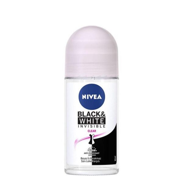 Nivea Invisible For Black  White Roll-On Clear 50 ml