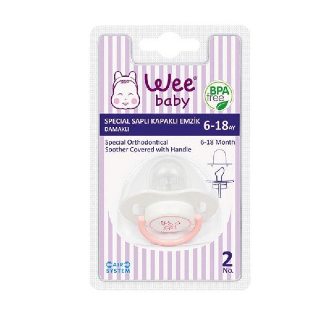Wee Special Saplı Kapaklı Damaklı Emzik No:2(6-18Ay) 782