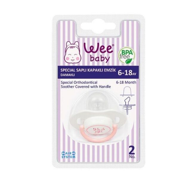 Wee Special Saplı Kapaklı Damaklı Emzik No:2(6-18Ay) 782