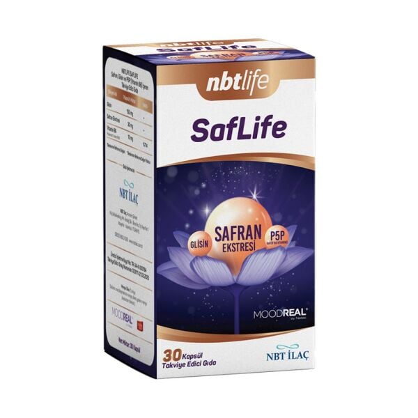 Nbtlife Saflife (Glisin, Safran Ekstresi, P5P) 30 Kapsül
