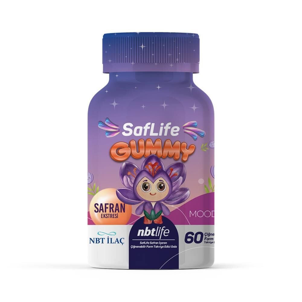 Nbtlife Saflife Gummy (Safran Ekstresi) 60 Çiğnenebilir Form