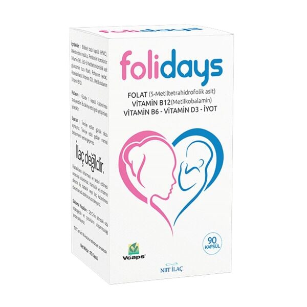 NBT Life Folidays Folik Asit ve İyot İçeren 90 Kapsül