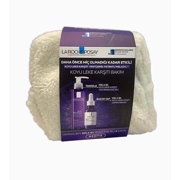 La Roche Posay Mela B3 Serum + Mela B3 Yüz Temizleme Jeli + Çanta Hediye