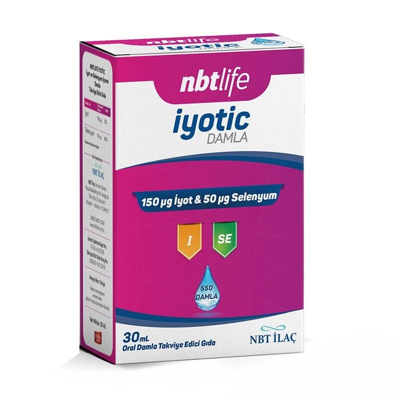 NBT Life İyotic Damla 30ml - İyot ve Selenyum İçeren Damla
