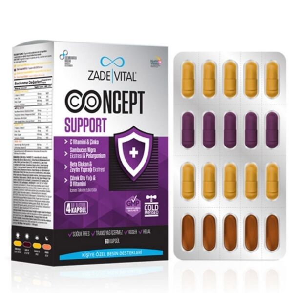Zade Vital Concept Support 60 Kapsül