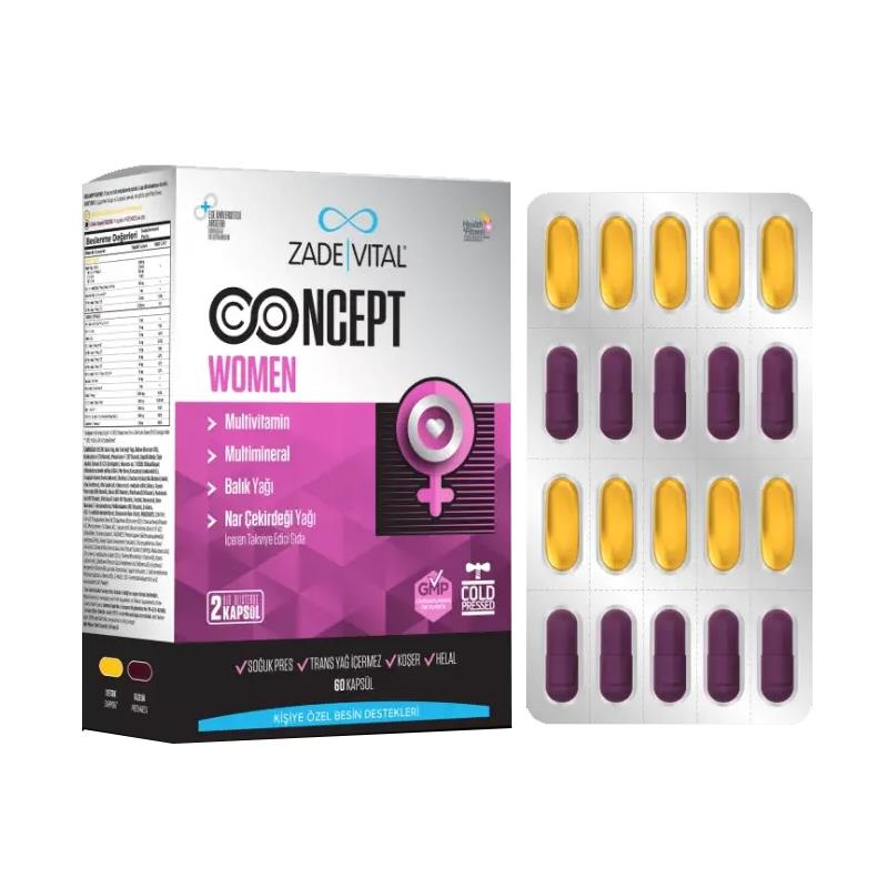 Zade Vital Concept Women Kapsül 60'lı