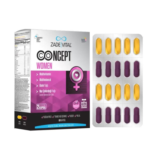 Zade Vital Concept Women Kapsül 60'lı