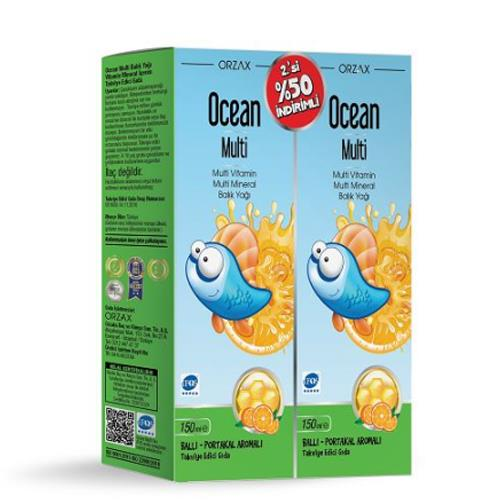 Ocean Multi Şurup 150 Ml 2'li Balık Yağı Multivitamin Multimineral