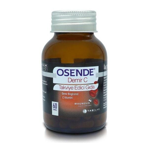 Osende Demir C - Demir Bisglisinat C Vitamini 60 Kapsül