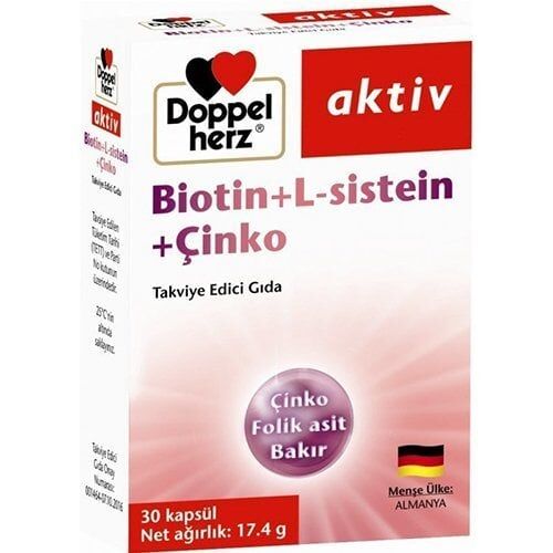 Doppelherz Aktiv Biotin+L-Sistein+Çinko 30 Kapsül