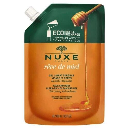Nuxe Reve de Miel Gel Lavant Surgras Visage et Corps 400 Ml