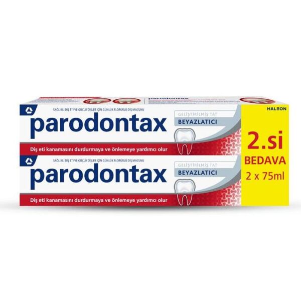 Parodontax Geliştirilmiş Tat Beyazlatıcı Diş Macunu 2 x 75ml