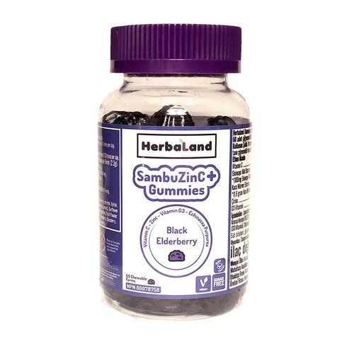 Herbaland Gummies Sambuzinc+ Chewable 60 Adet Çiğneme