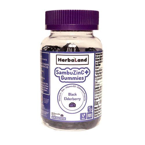 Herbaland Gummies Sambuzinc+ Chewable 60 Adet Çiğneme