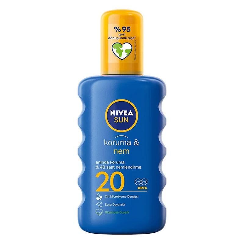 Nivea Sun Koruma  Nem Nemlendirici Güneş Spreyi SPF20 200 ml