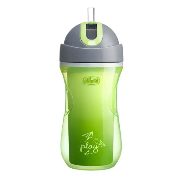 Chicco Sport Cup Isı Yalıtımlı Pipetli Spor Bardak Yeşil 266 ml