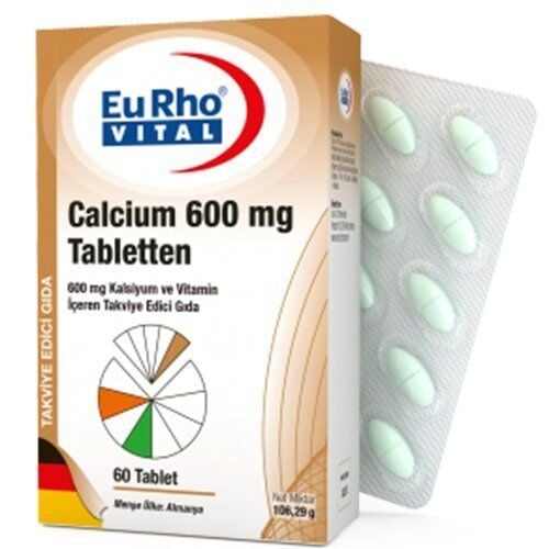 Eurho Vital Calcium 600 mg 60 Tablet