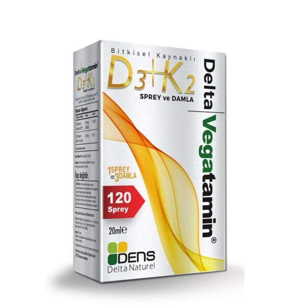 Delta Vegatamin D3+K2 120 Sprey