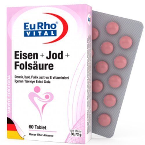 Eurho Vital Eisen+Jod+Folsaure 60 Tablet